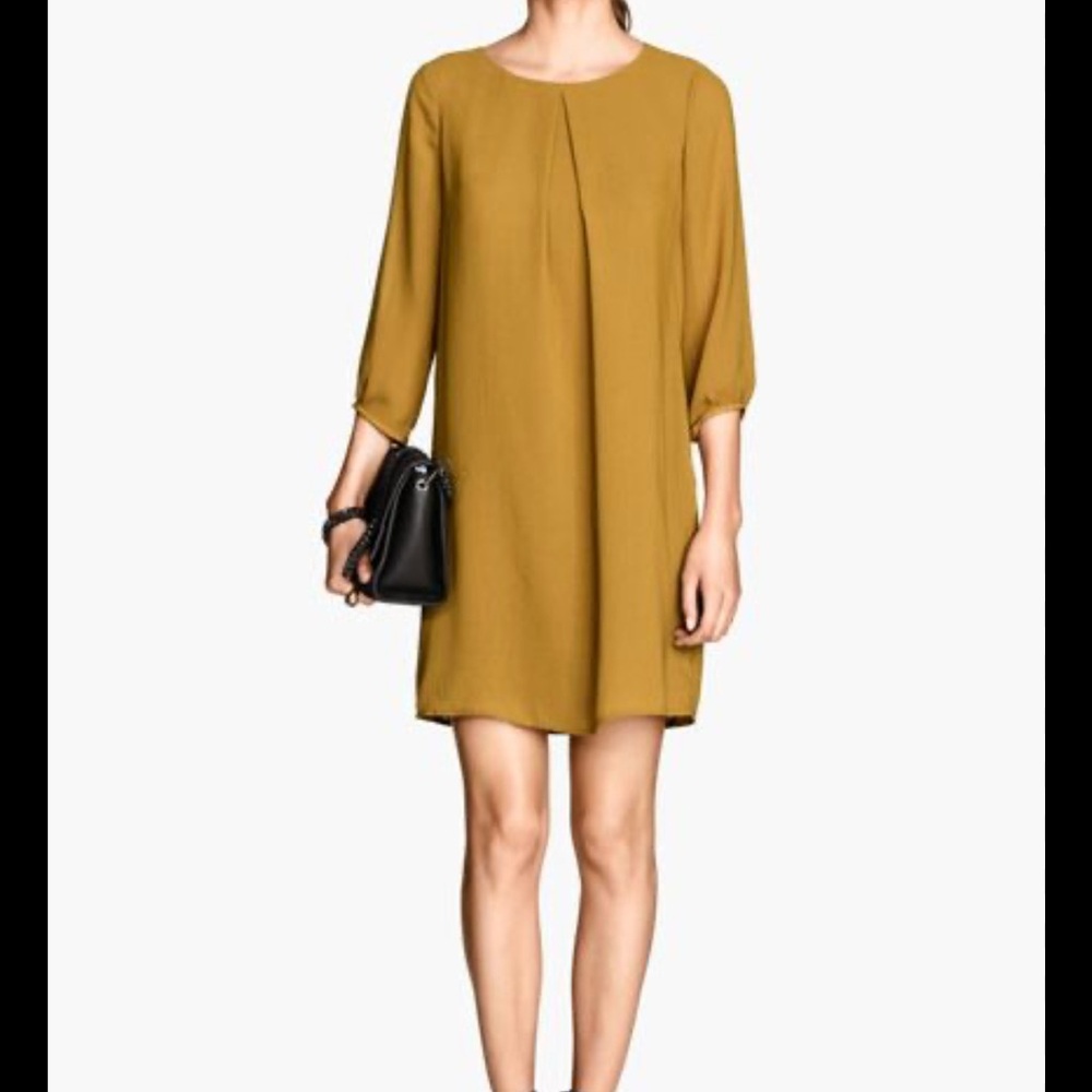 H&M | Mustard Dress | Sz 6| Long Sleeve